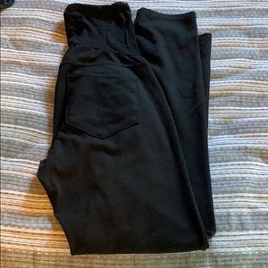 Skinny black maternity pants